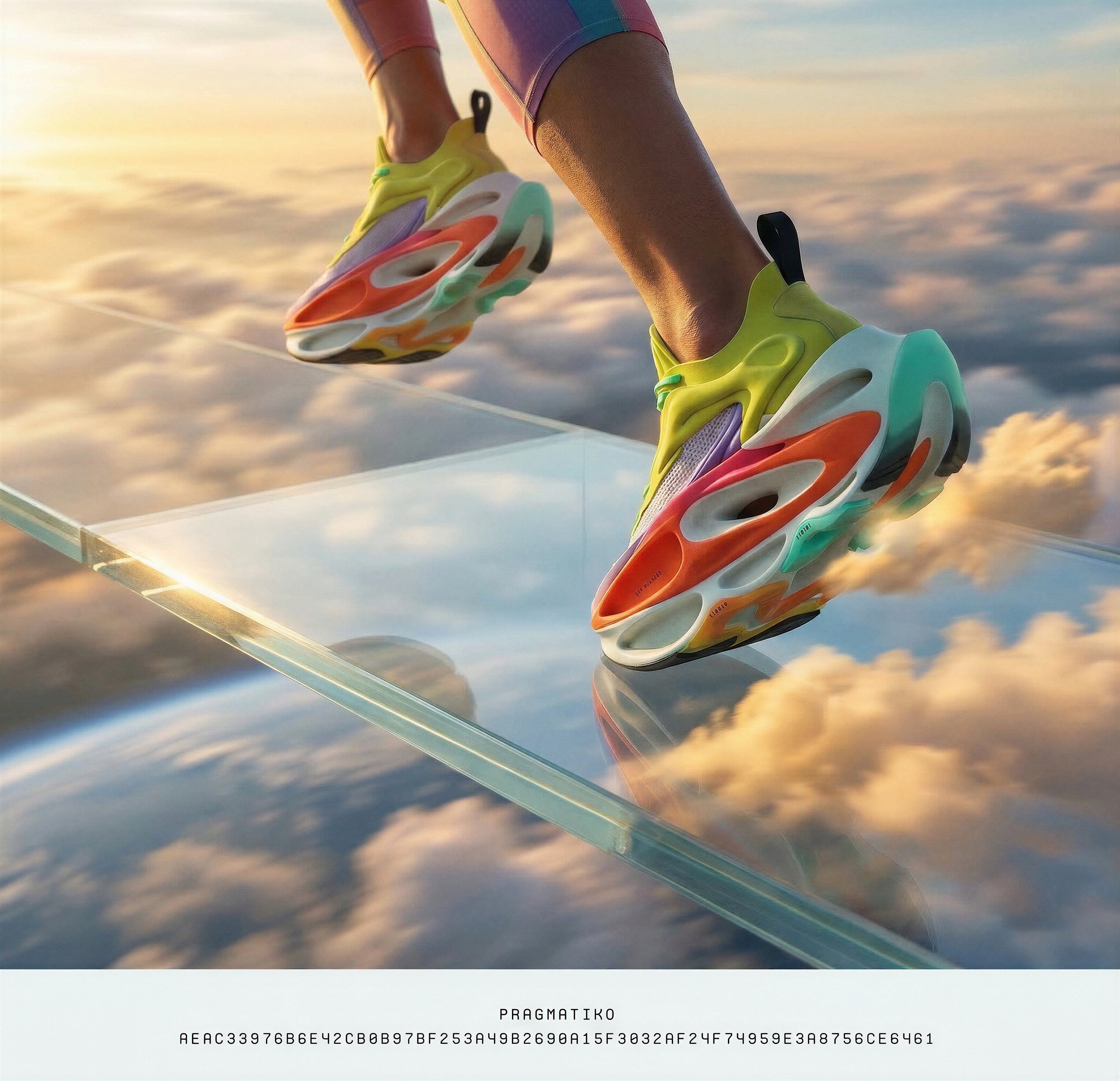 Running above the clouds